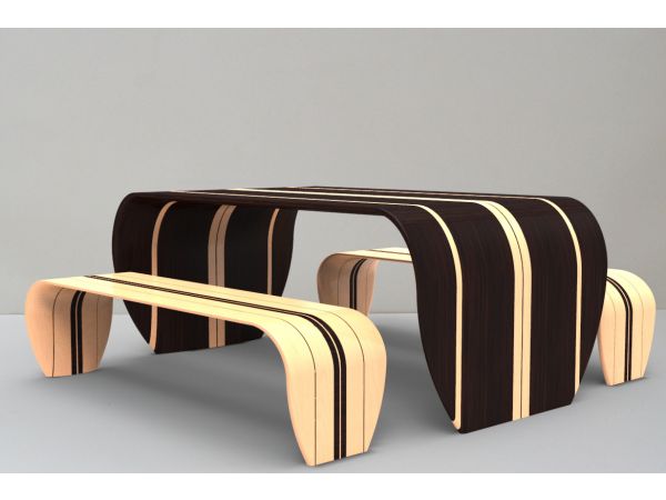 Surf-ace Table and Bench